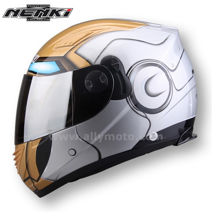 129 Full Face Helmet Street Touring Motorbike Riding Racing Dual Visor Sun Shield Lens@6